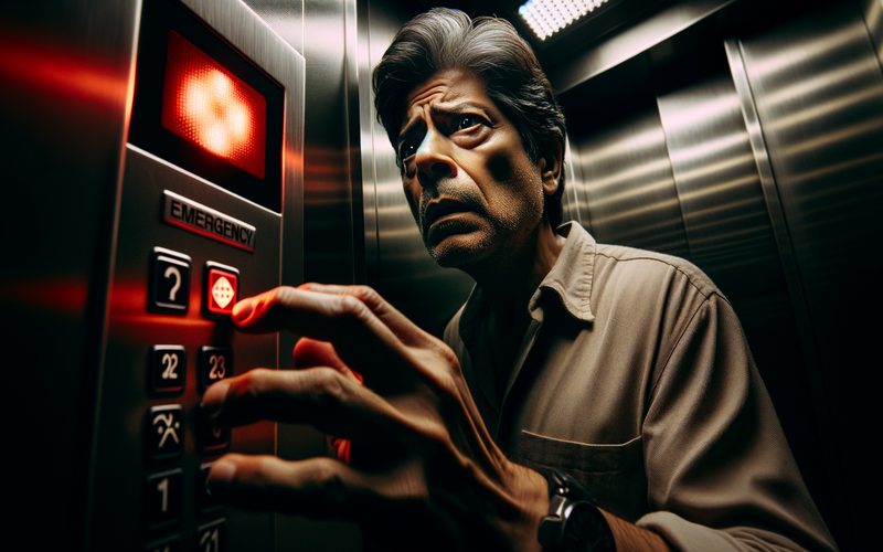 Crise com passageiro em elevador